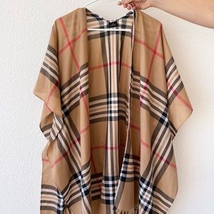 Burberry style lightweight cape jacket new